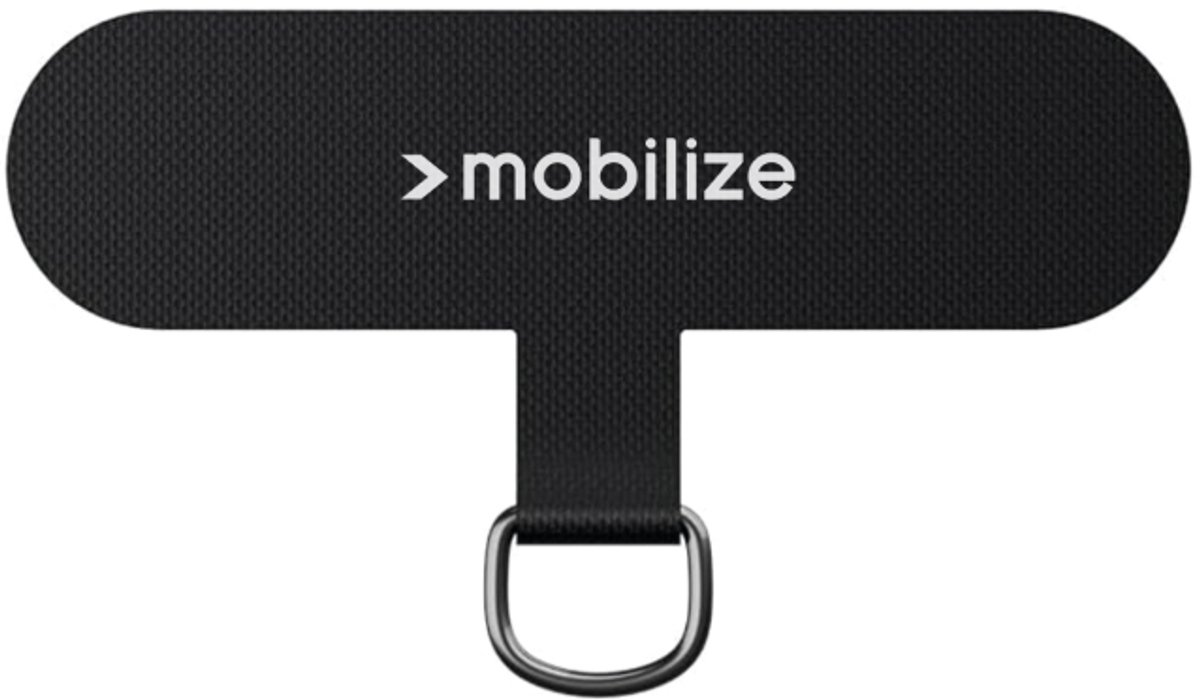 Mobilize Nylon Patch for Lanyard 5 Pieces - Black (with metal ring)