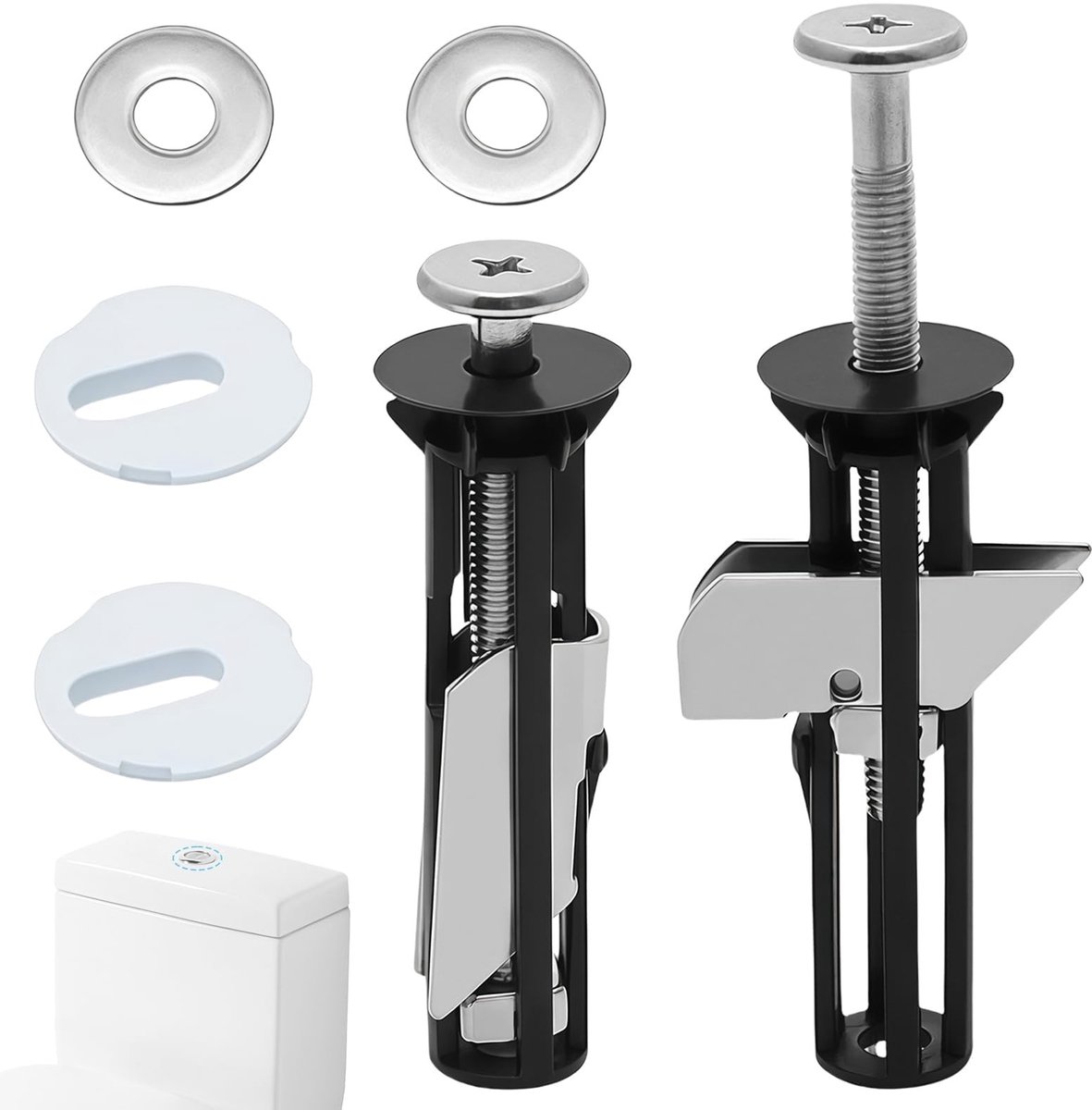 Solidchoice - Set van 2 Toiletzitting Bevestigingsschroeven voor Duurzame Montage