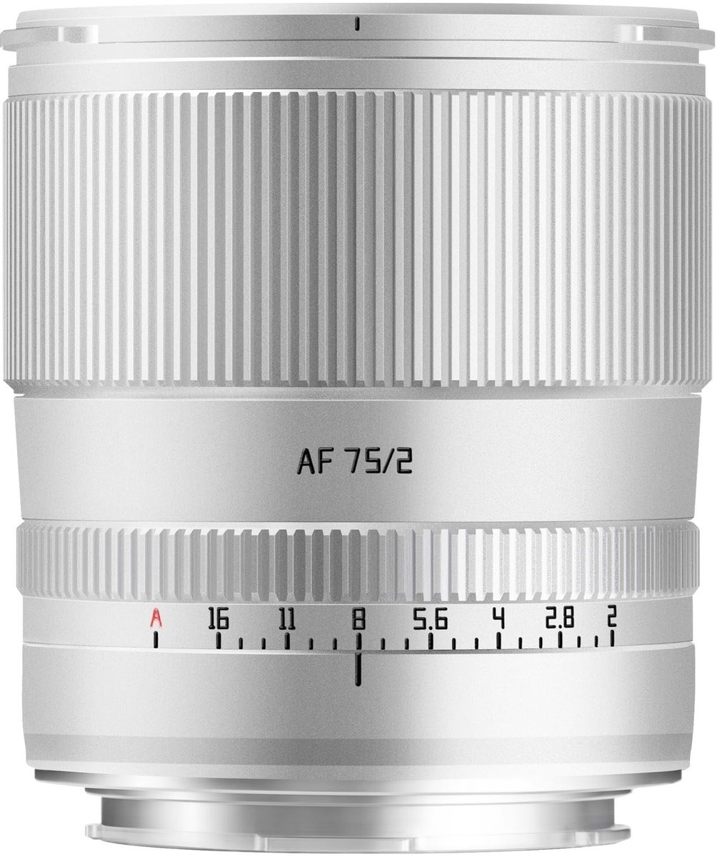 Solidchoice - 75mm F2 Camera Lens Auto Focus Full Frame Portrait Lens