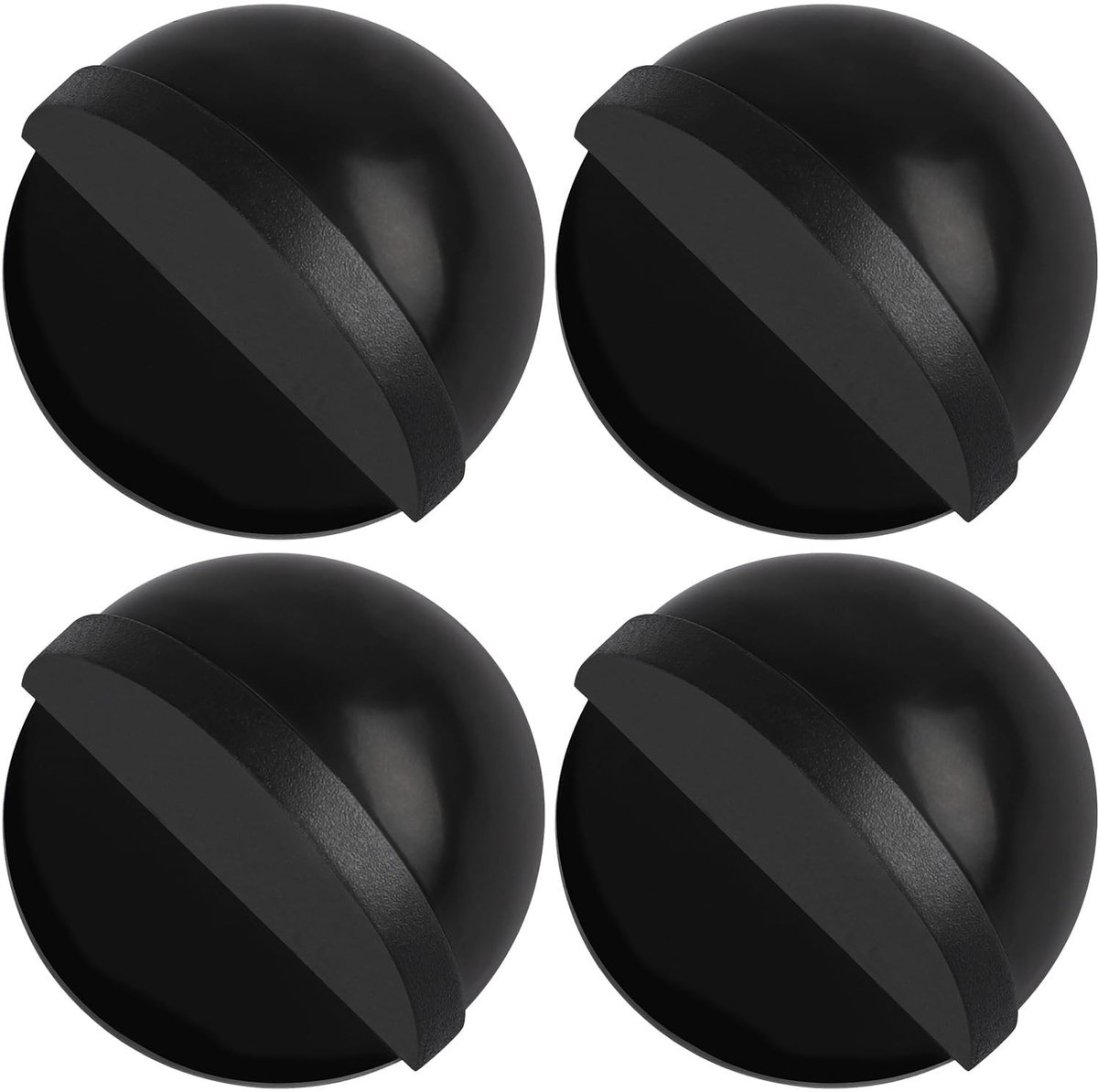 Solidchoice - Set van 4 Zelfklevende Vloerdeurstoppers met Rubber Bumper