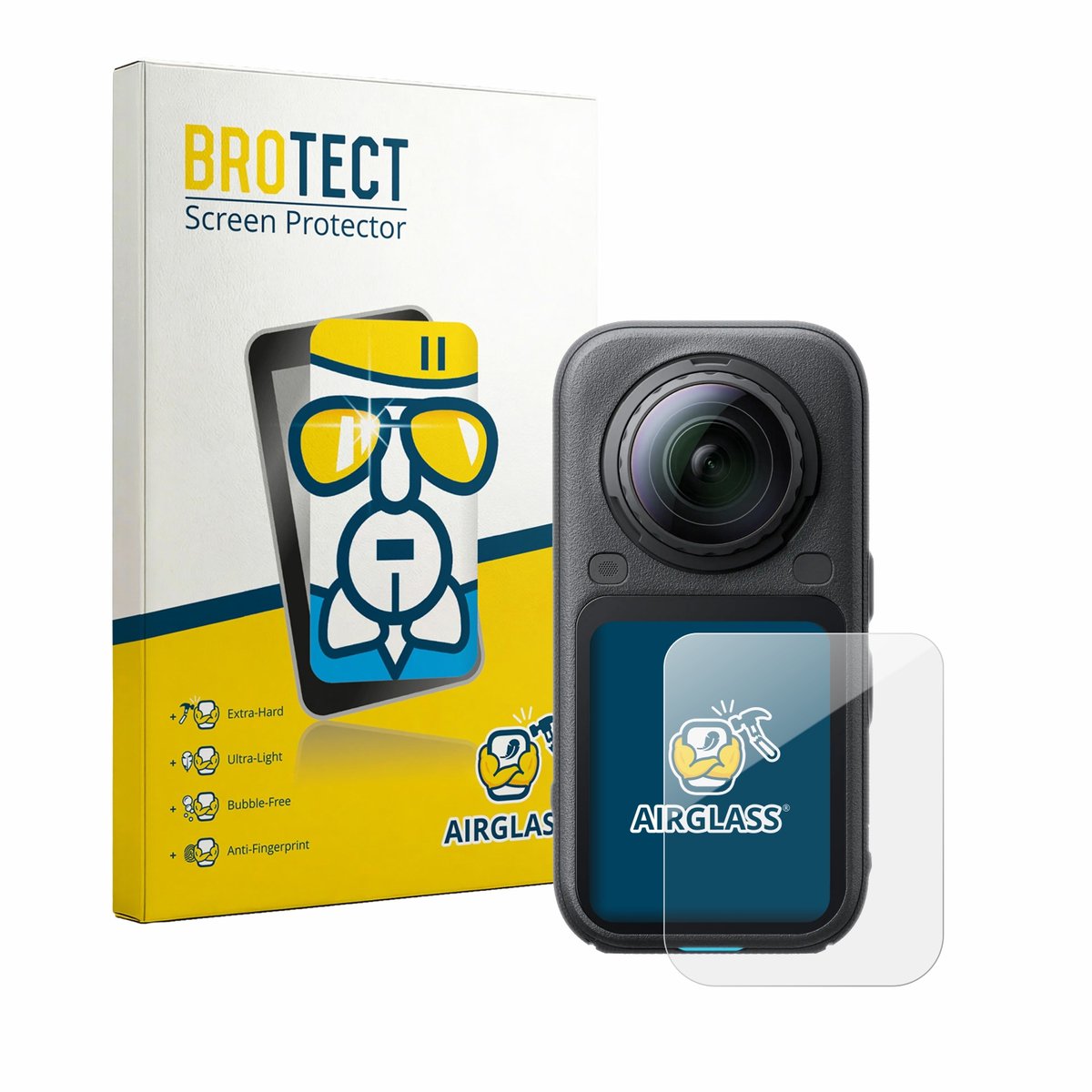 Screenprotector voor Insta360 X6 Beschermglas transparant