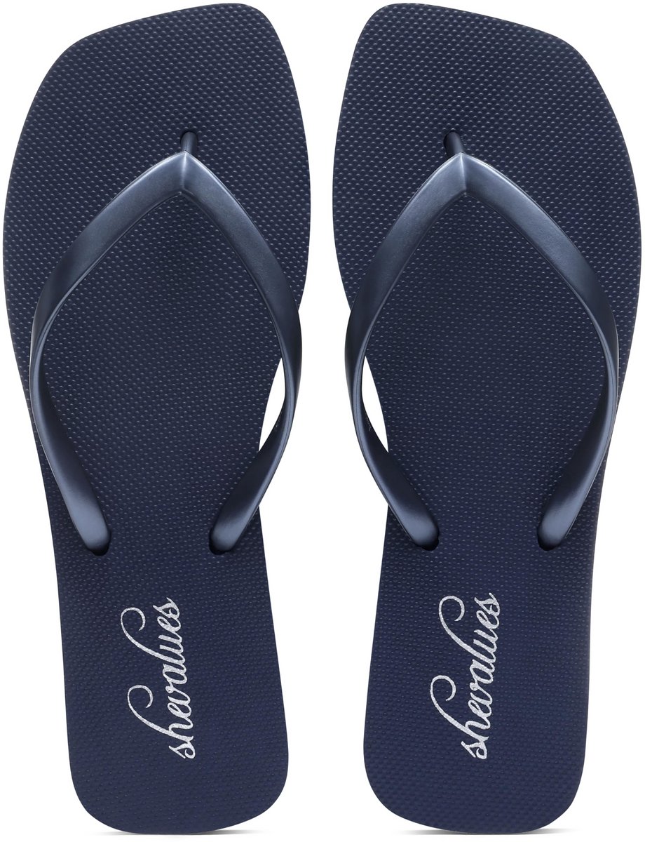 Homaxy- Slim Slippers - Anatomische Teenslippers - Dames Slippers -42-Donkerblauw