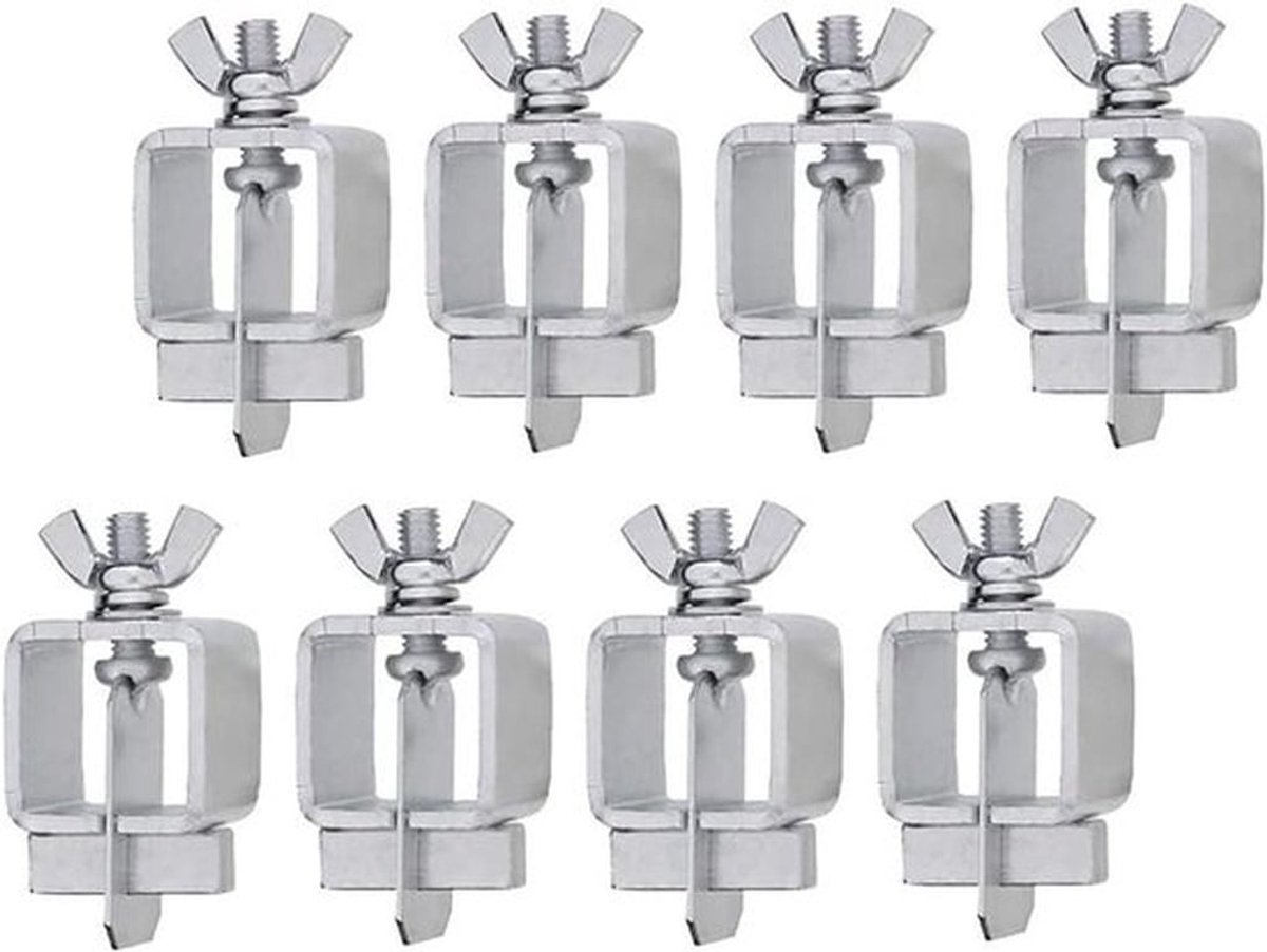 - Stomp-lasklemmen - Plaatklemmen - 8 stuks - Kleine - Randlassen - Geschikt voor - Metaalbewerking - Zilver - Model A assistent