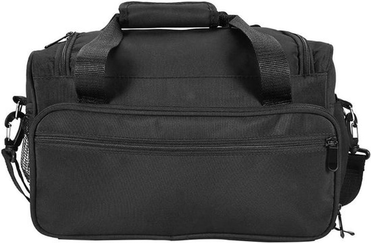 Professionele Kapperstas - Haarstyling - Draagbaar - Geschikt voor Salon en Reizen - Zwart - Kapper Gereedschapstas met Schaar en Kam - Handtas voor Kappers.