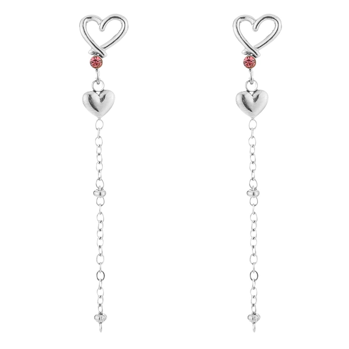 Michelle Bijou Oorbellen Love zilver