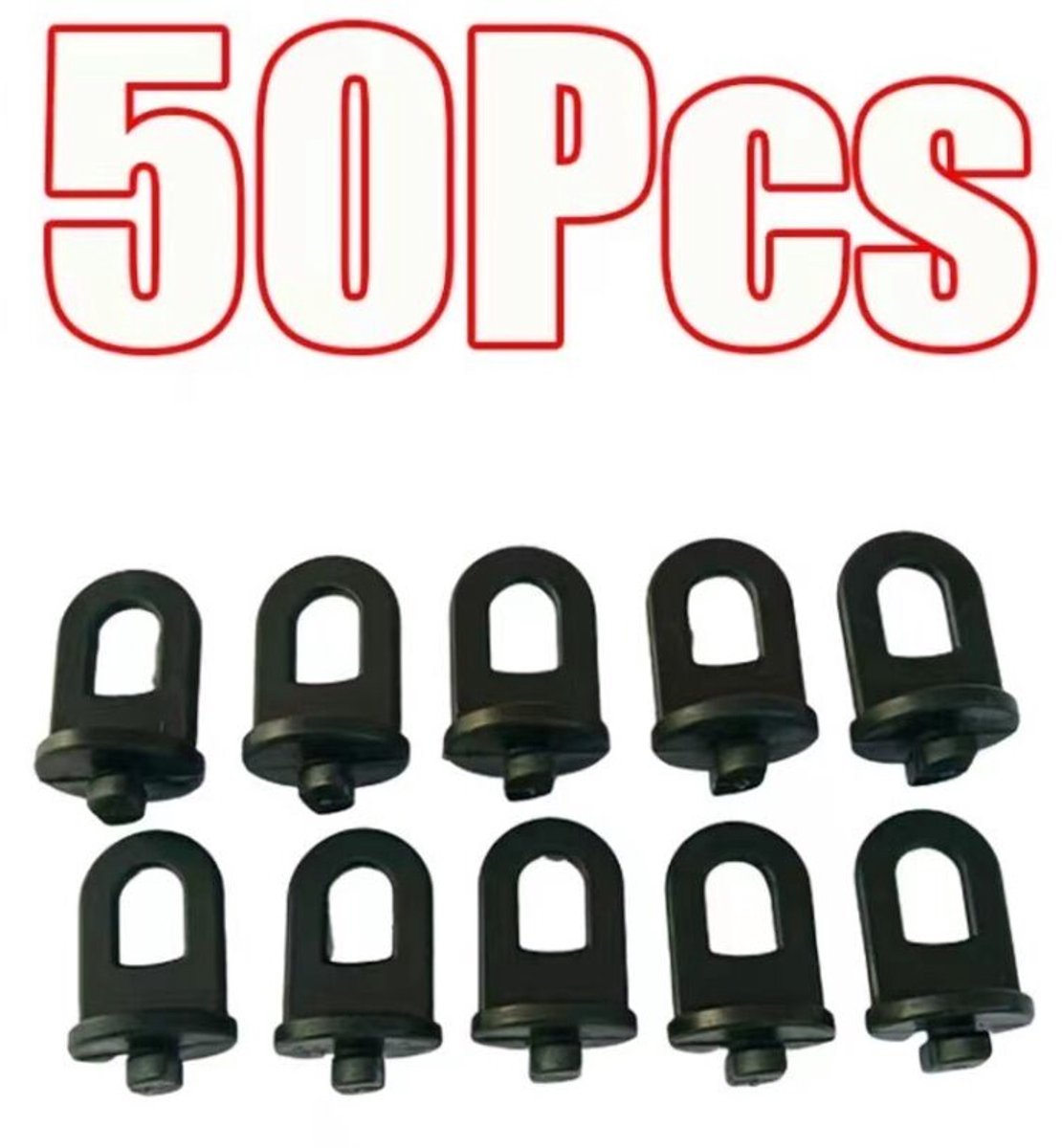 50 plastic kasclips
