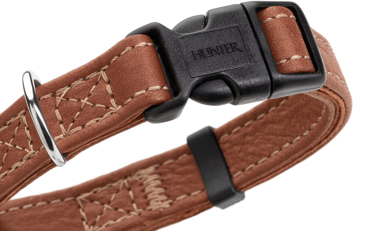 Hunter Mini Hondenhalsband Canadian Up Cognac Maat S/1 25-35 cm