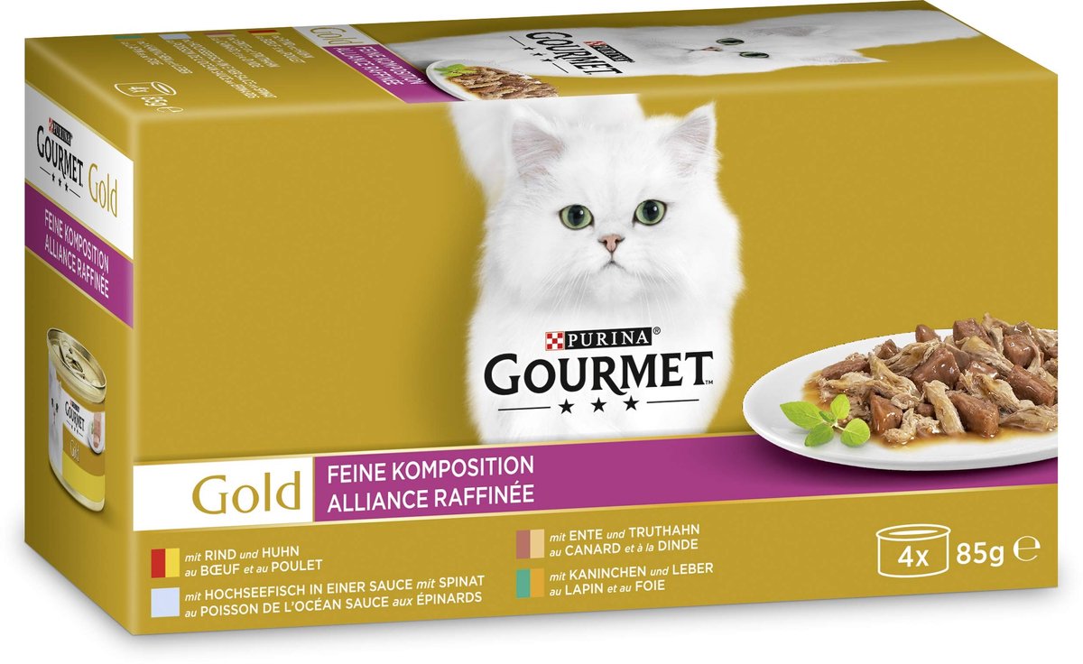 Solidchoice - Luxe Mix van Natvoer voor Katten met Vlees en Vis