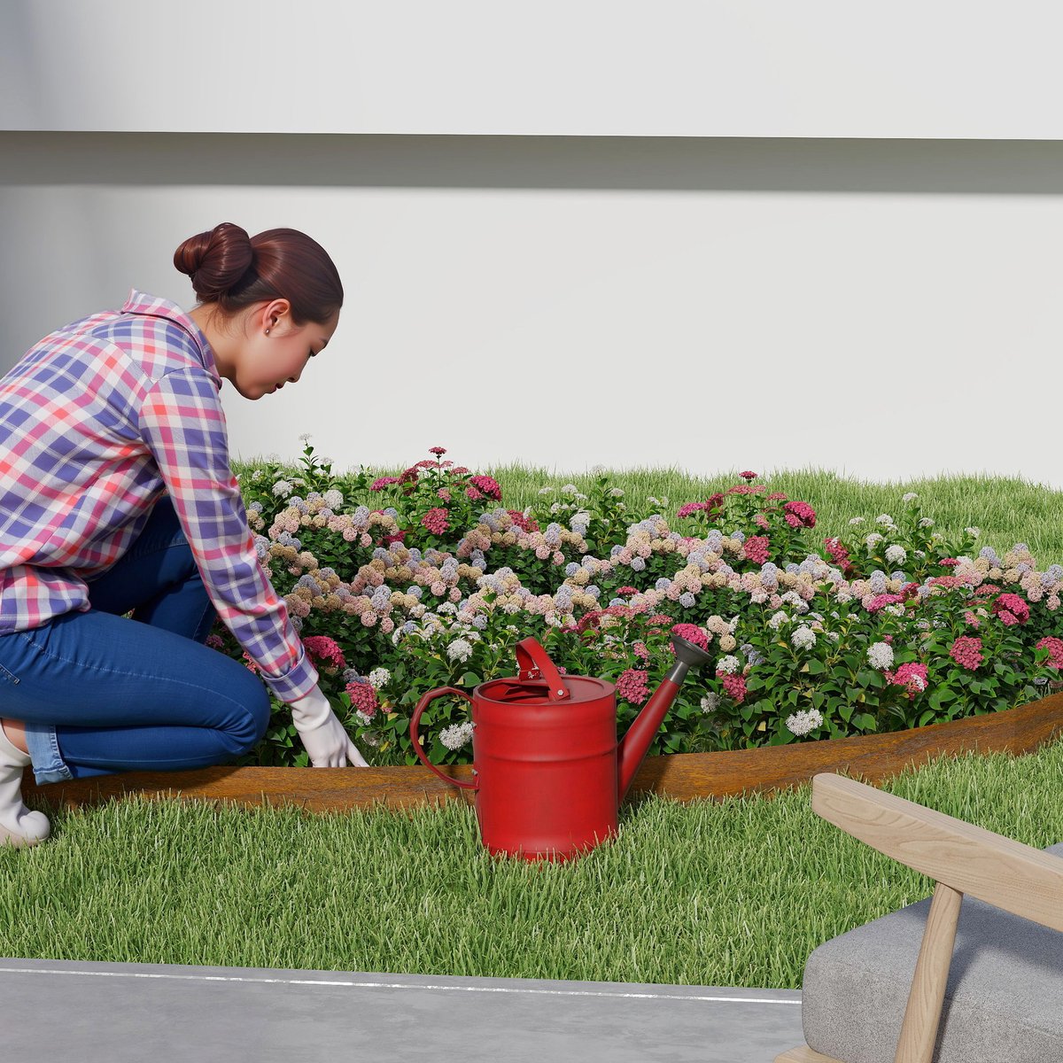 Froadp 35 meter gazonrandafscheiding, 15 cm hoog, bloembedafscheiding, verroest effect, flexibele bloembedafscheiding, verroest metaal, gazonrandafscheiding, metaal, geschikt voor bloembedden en paden, eenvoudige montage – recht model