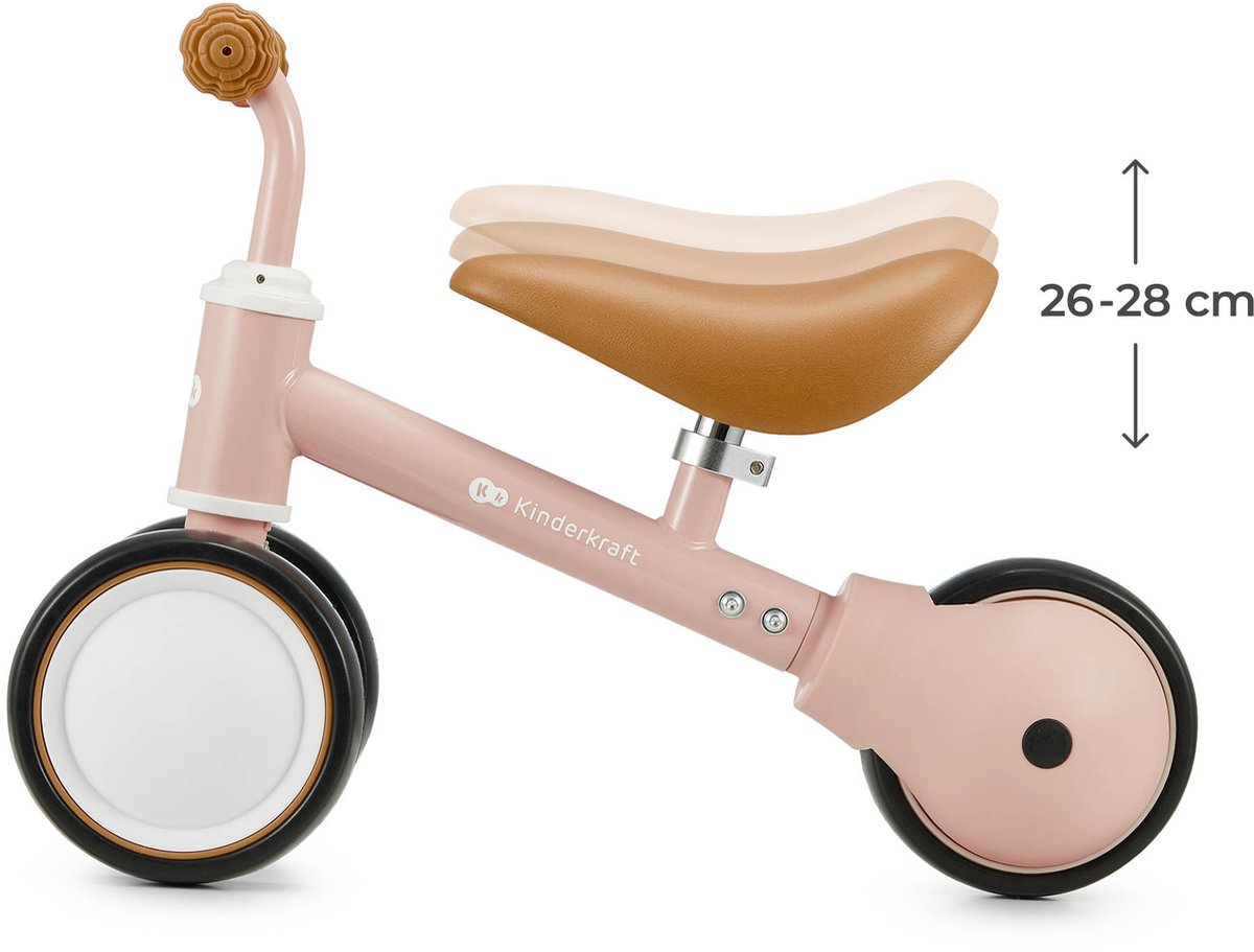 Kinderkraft CUTIE Loopwagen - 2-in-1 - Verstelbaar zadel - Roze — afbeelding 4