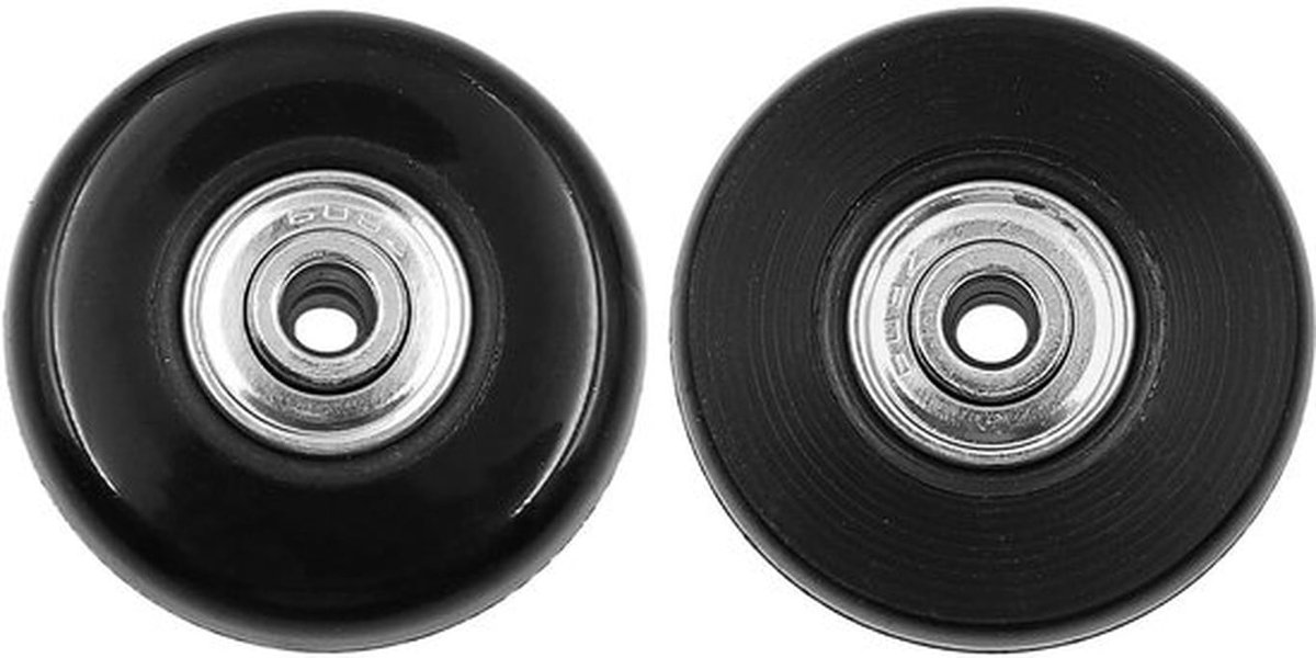 Bagagewielen Vervangset - 4 Stuks - Rubber/Metaal