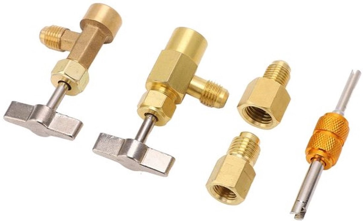 Koelmiddeldispenser met Tankadapter en Lekvrije Dispenserklep