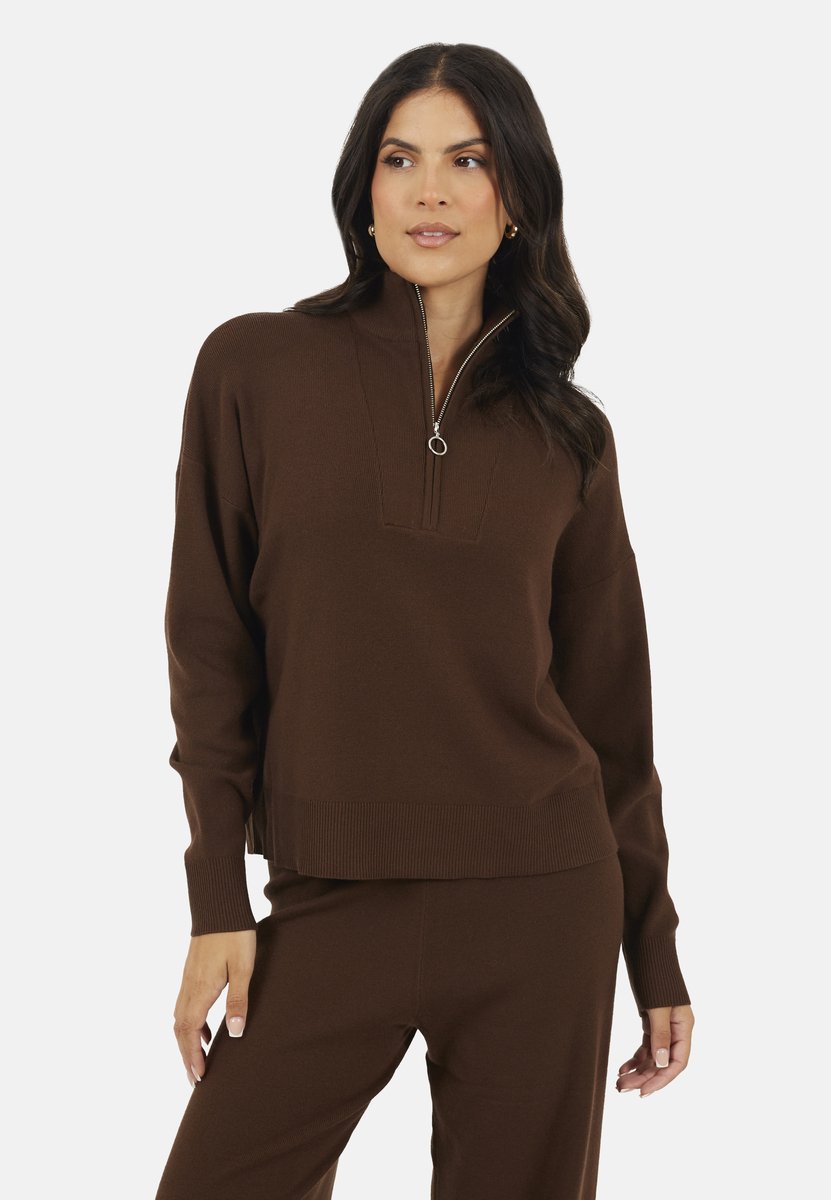Brave Soul Outdoortrui Viscose Vrouwen Bruin
