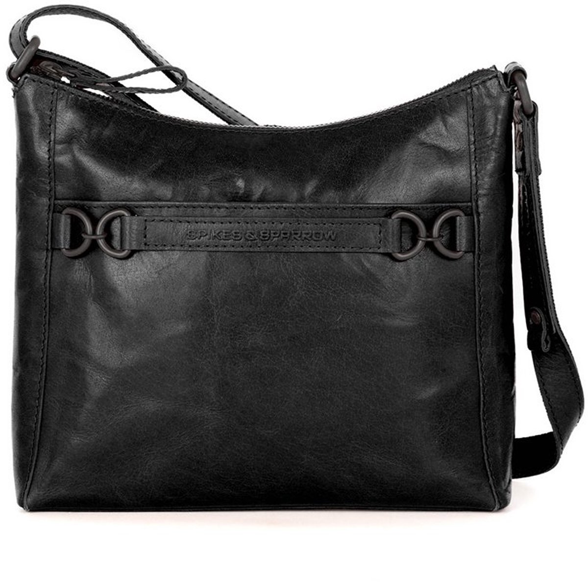 Leren Crossbodytas - Elize - Zwart