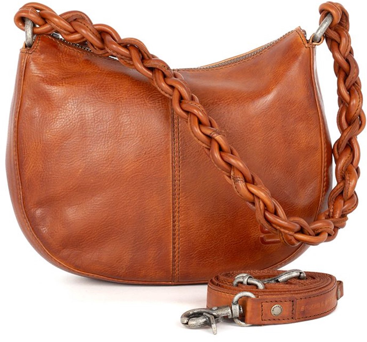 Leren Schoudertas - Jadee - Brandy Cognac