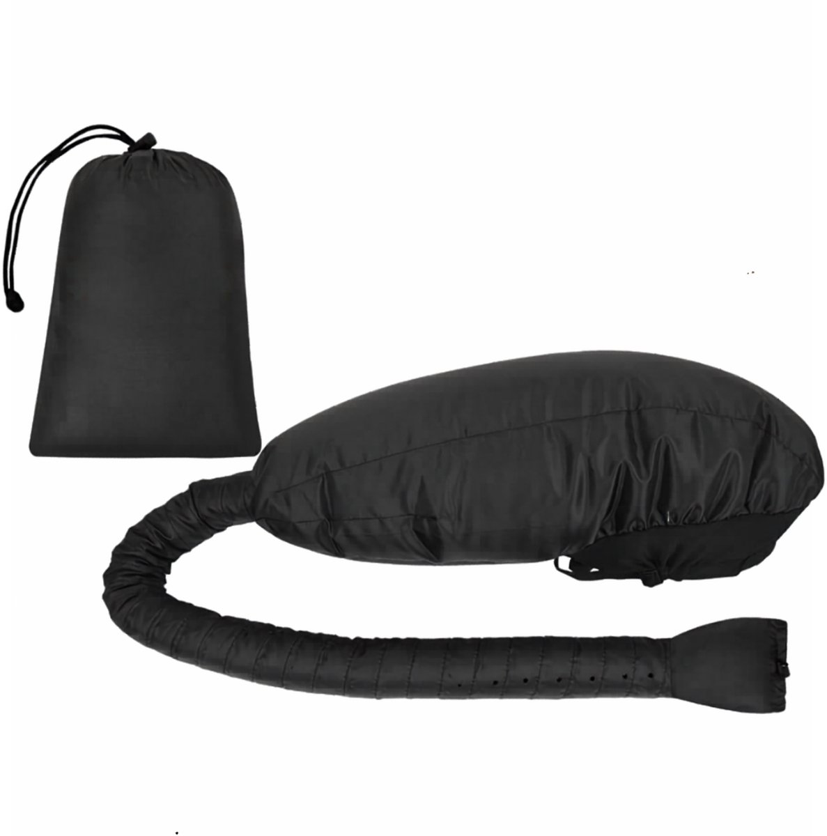 KIRA® Droogkap - Hair Dryer Bonnet - Haardroger Kap voor Krullen - Zwart - 18cm x 5cm x 17cm