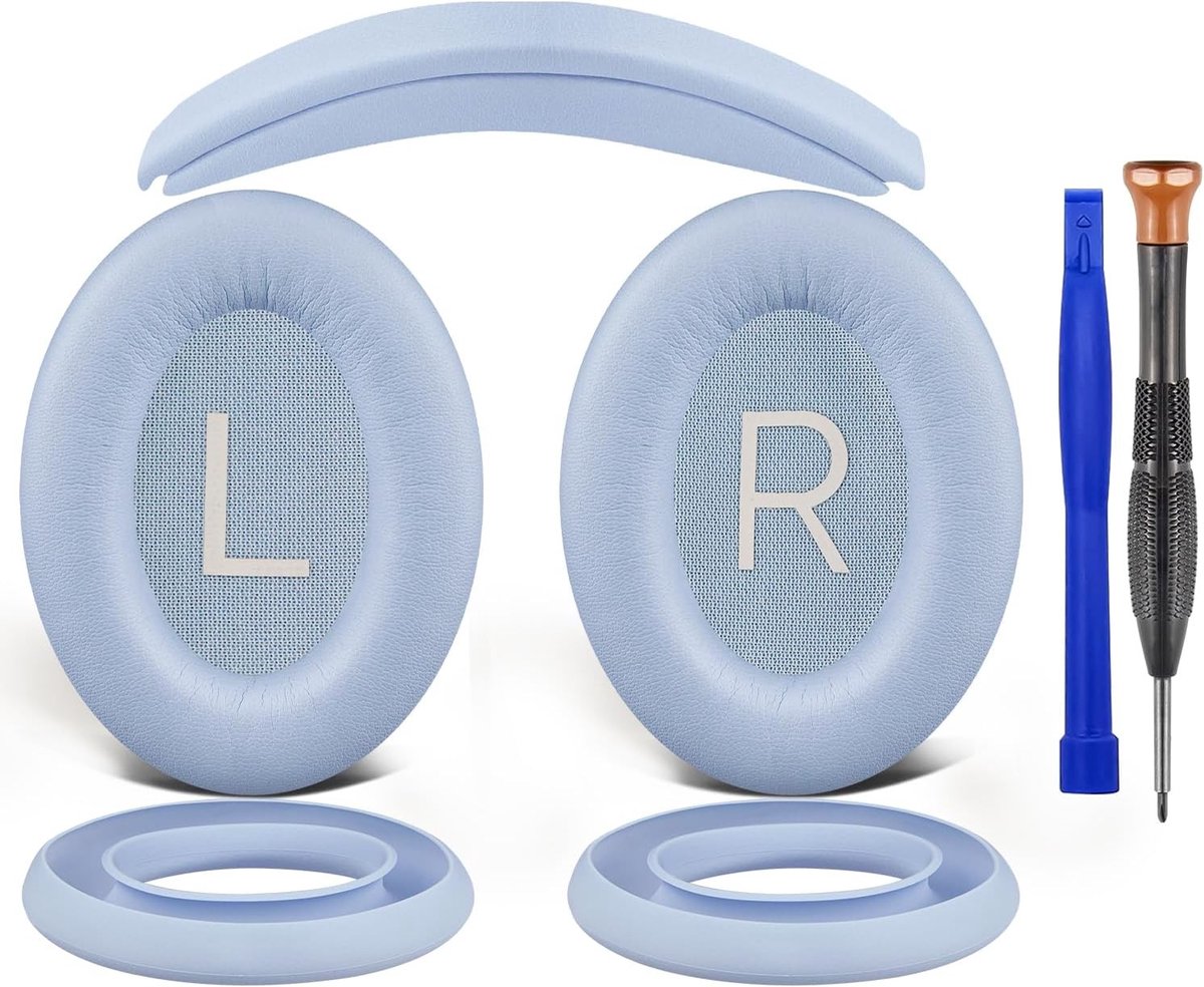 Vervangingskit voor Bose QuietComfort 45 en 35 Hoofdtelefoons met Oorkussens, Hoofdband en Siliconen Beschermhoezen