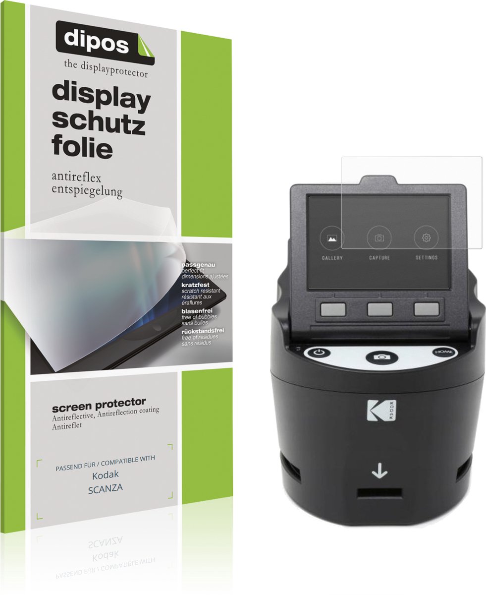 dipos – 2x Matte Beschermfolie geschikt voor Kodak SCANZA | Krasbestendige & antireflecterende Screenprotector Ultra-Thin