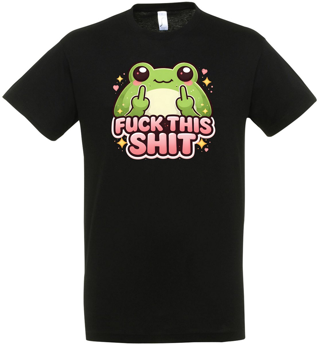 Fuck This Shit T-shirt - Heren Dames Unisex - cadeau - Grappige T-shirt’s - Origineel Cadeau - Zwart – Kikker - Funny - Grappig - Maat M