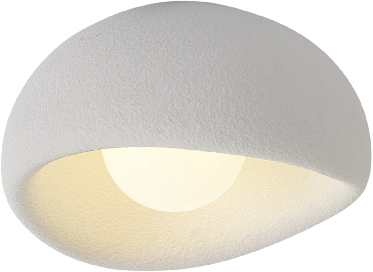 Qazqa japandi plafondlamp - Wabi - wit, 40cm, ideaal als hal, woonkamer en slaapkamer lamp
