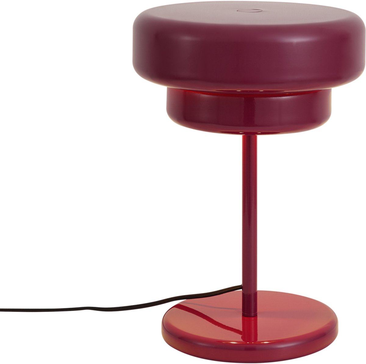 Qazqa retro tafellamp - Ophelia - paars, rond, max. 10W, geschikt voor led, 41cm, ideaal als slaapkamer en woonkamer lamp