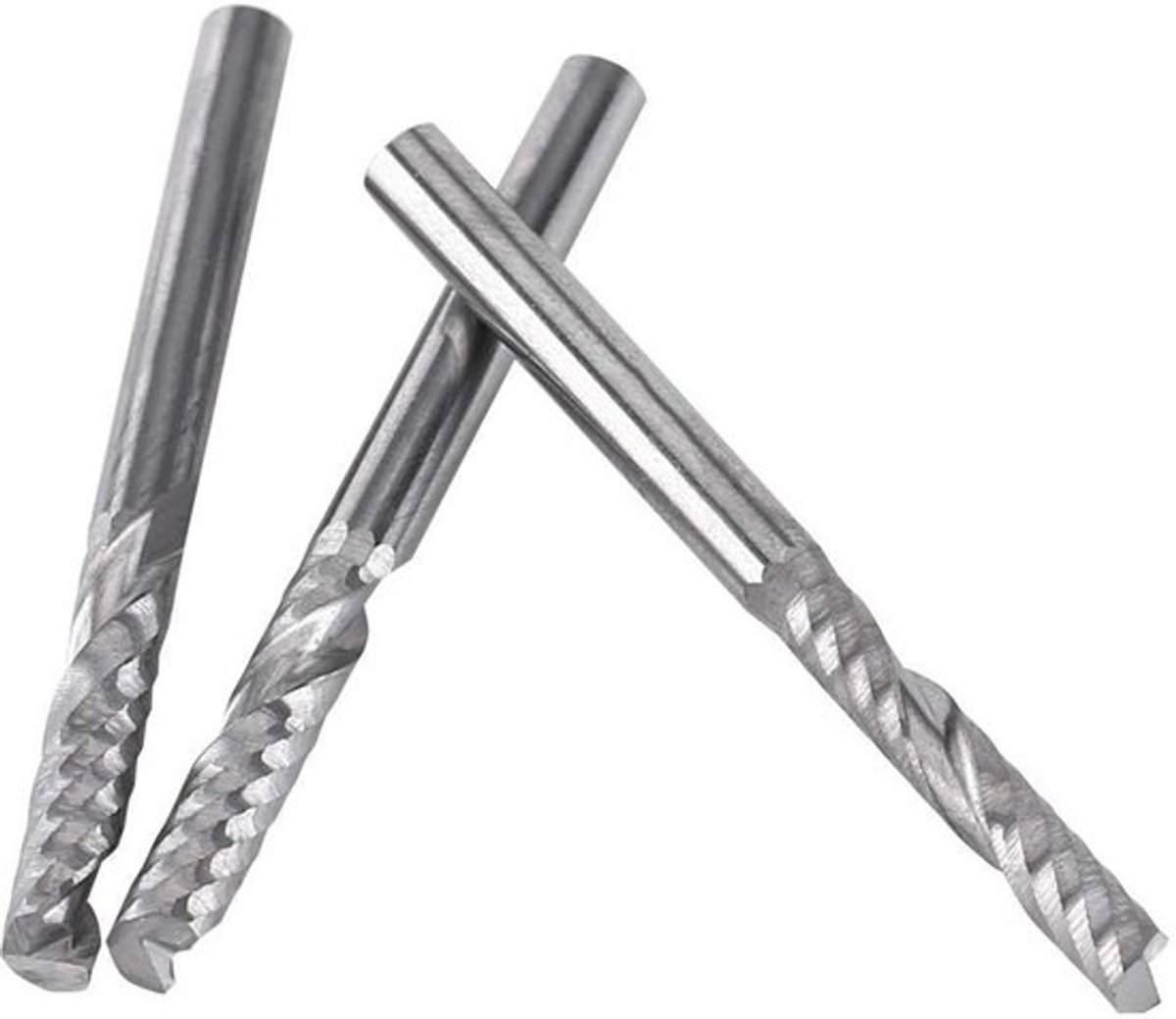 10 Stks Frees Enkele Fluit - Houtbewerking Frezen - Hoge Hardheid - 3,175 mm - Molens - Voor Hout en Acryl Snijden
