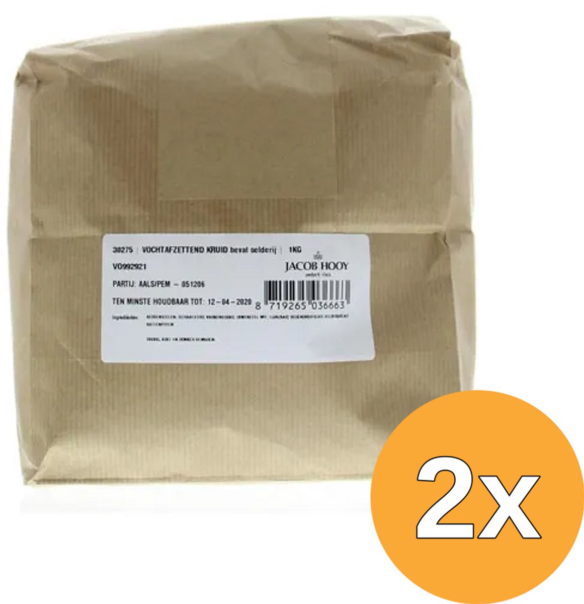 2x Jacob Hooy Vochtafzettende kruiden (1000 gr)