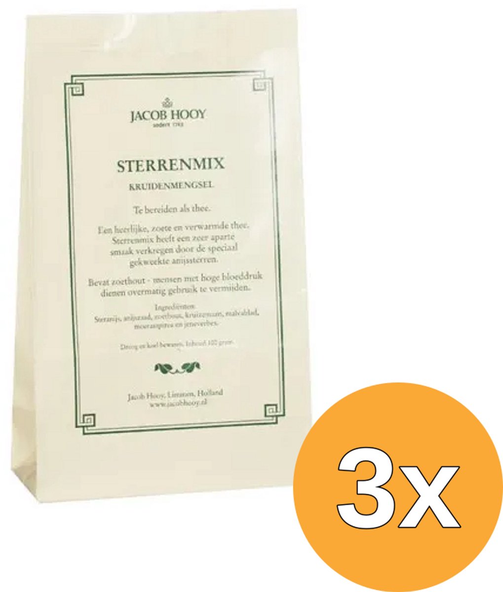 3x Jacob Hooy Sterrenmix (100 gr)