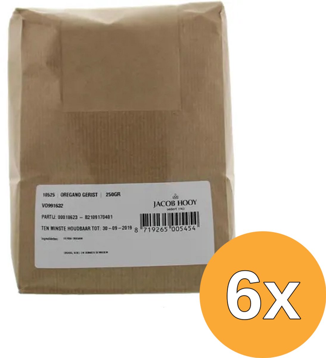 6x Jacob Hooy Oregano Gerist (250 gr)