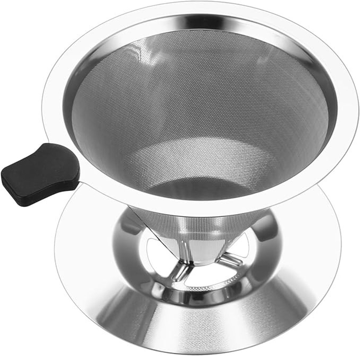 Herbruikbare roestvrijstalen koffiefilter voor 1-2 kopjes