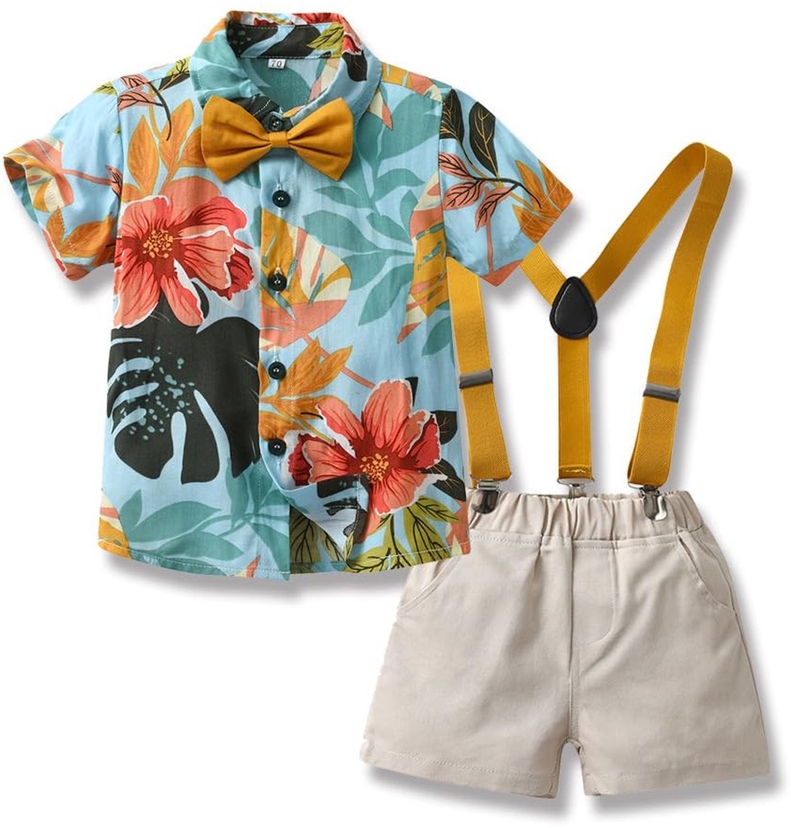 Solidchoice - Baby Jongens Zomer Outfit Hawaiian Set