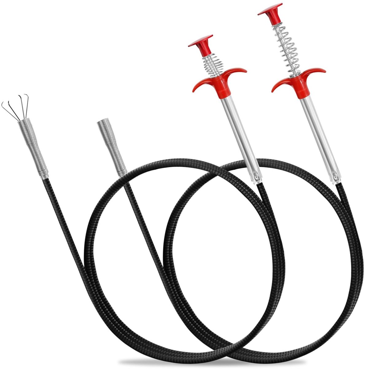 Solidchoice - Set van 2 Flexibele Afvoergrijpers voor Ontstopping