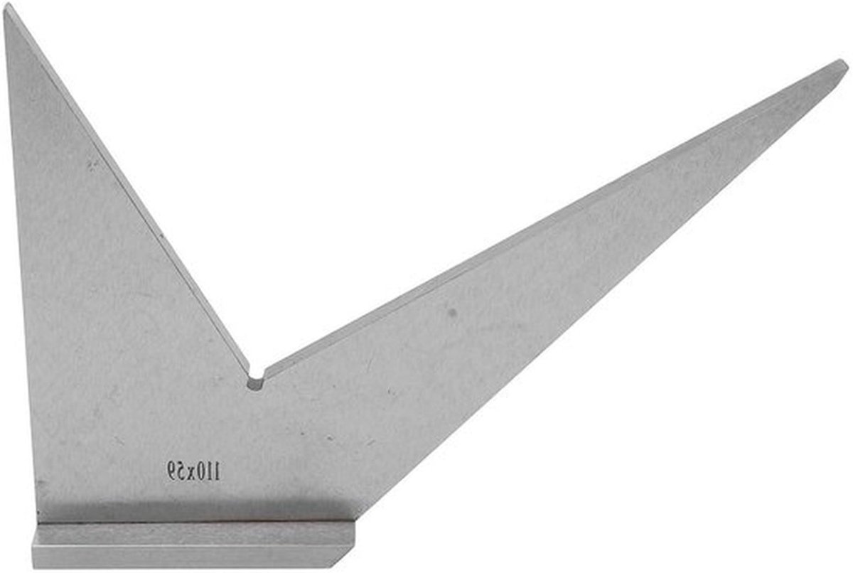Precisie Hoekmeter voor Machinisten - 30-45-90-120 Graden, Carbon Staal, DIN 875/2 Standaard, Ideaal voor Metingen en Houtbewerking