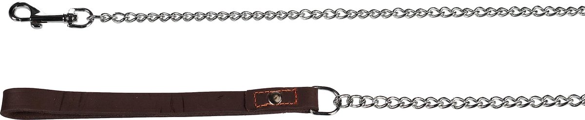 Kettinglijn voor huisdieren 116 cm bruin 3 mm