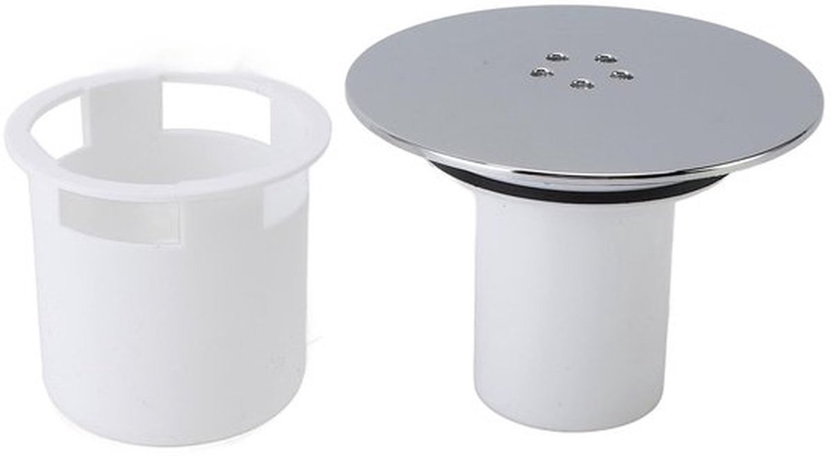 Douchehoes met Haarreiniger - Doucheafvoer - Eenvoudige Reiniging - Kunststof - Diameter 115 mm - Gewicht 123 g - Afvoerputje