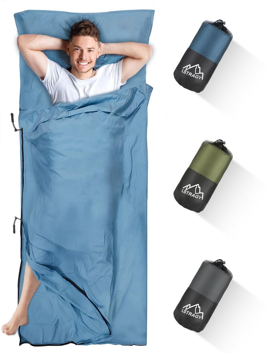 Solidchoice - 2-in-1 Microvezel Slaapzak met Volledige Rits