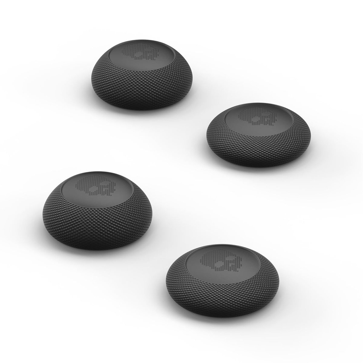 Solidchoice - Convex Thumb Grip Caps voor Steam Deck en ROG Ally - Zwart, 2 Pairs (4pcs)