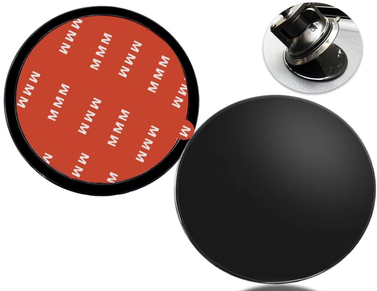 Solidchoice - 2 Stuks Zelfklevende Dashboard Platen voor Navigatiesystemen