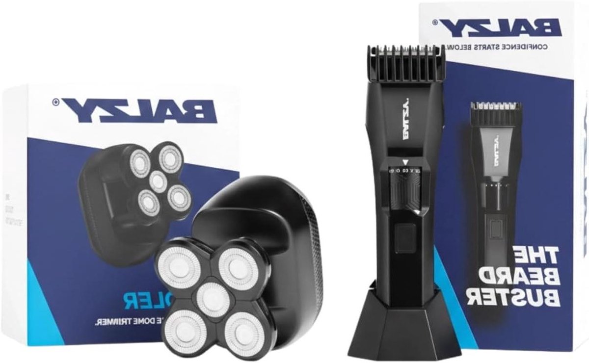Baardtrimmer Hoofdscheerapparaat - Grooming Kit - Persoonlijke Verzorging - Titanium T-Blade 5 Blades - IPX-5 Waterbestendig - Zwart