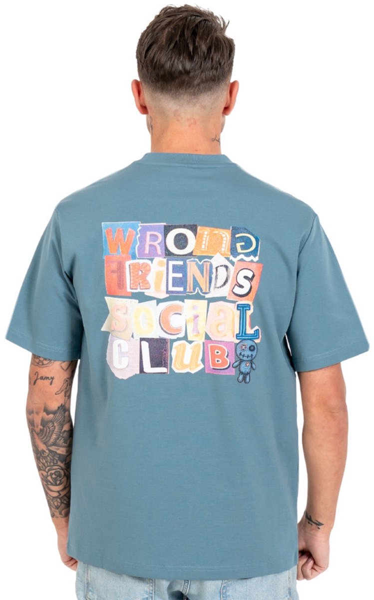 SOCIAL CLUB T-SHIRT - BLUE XS