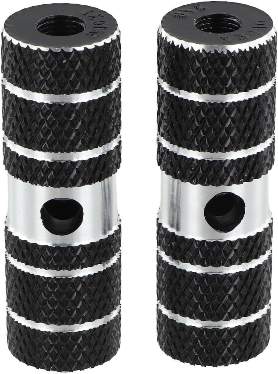 Fiets Achteras Steunen - Fiets Pedaal Steunen - Extra Grip Bieden - Massief Aluminiumlegering - 70 mm Lengte - Zwart