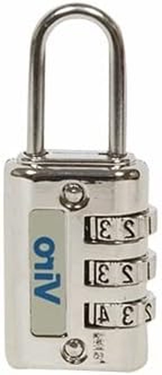 Cijferslot - Bagageslot - Bagage Beveiligen - 1000 Combinaties - 20x32 mm - Zilverkleurig