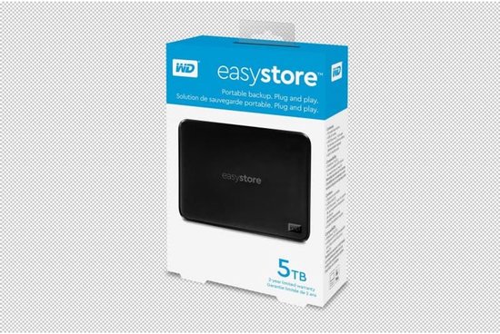 Externe Harde Schijf - Opslagstation - Bestanden Opslaan - Snelle Dataoverdracht - 5 TB - Zwart — afbeelding 4