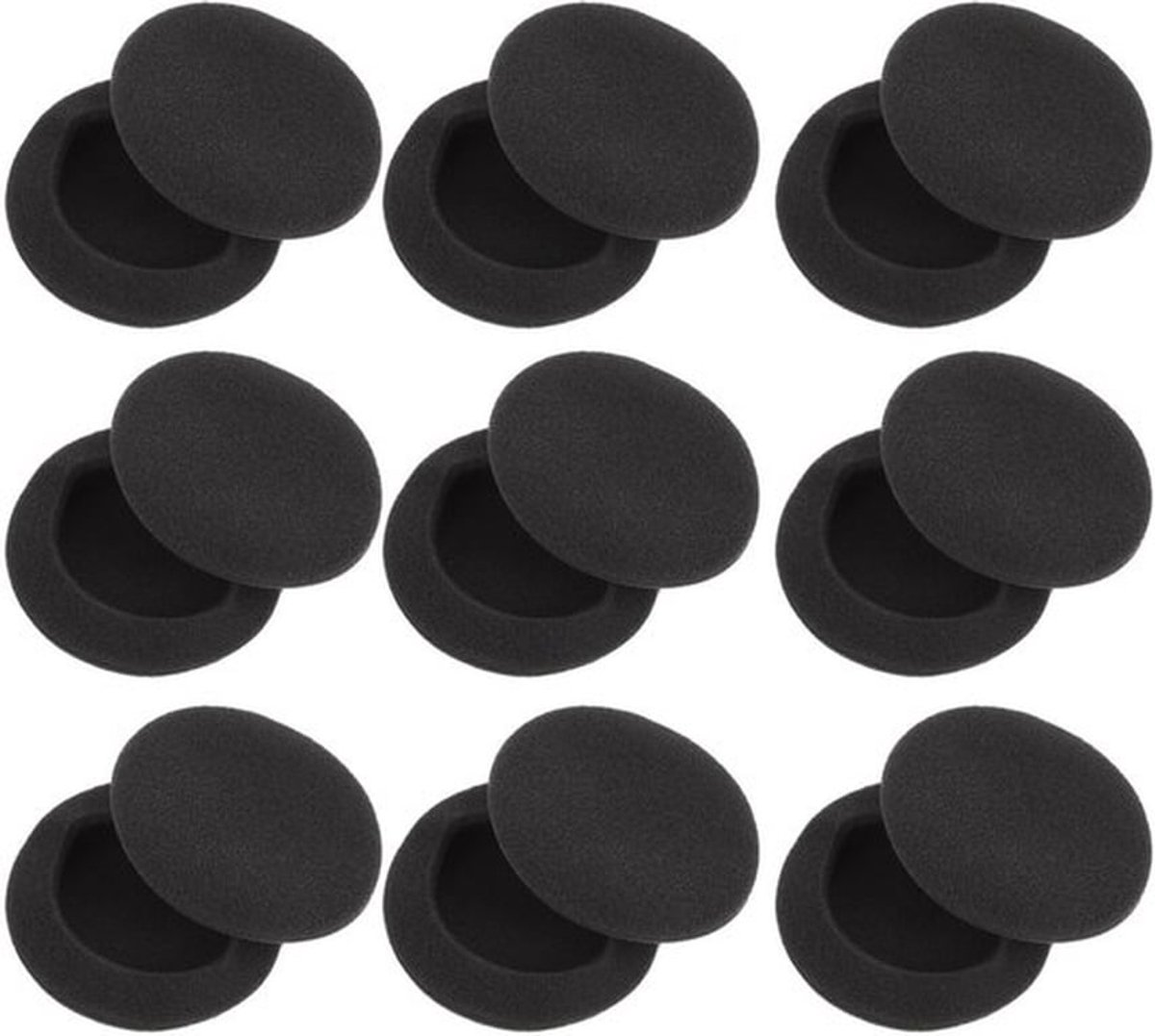 Schuimoordopjes - Vervangende oorkussens - Universeel - Zwart - Kussens voor hoofdtelefoon - Comfortabel - 20 stuks