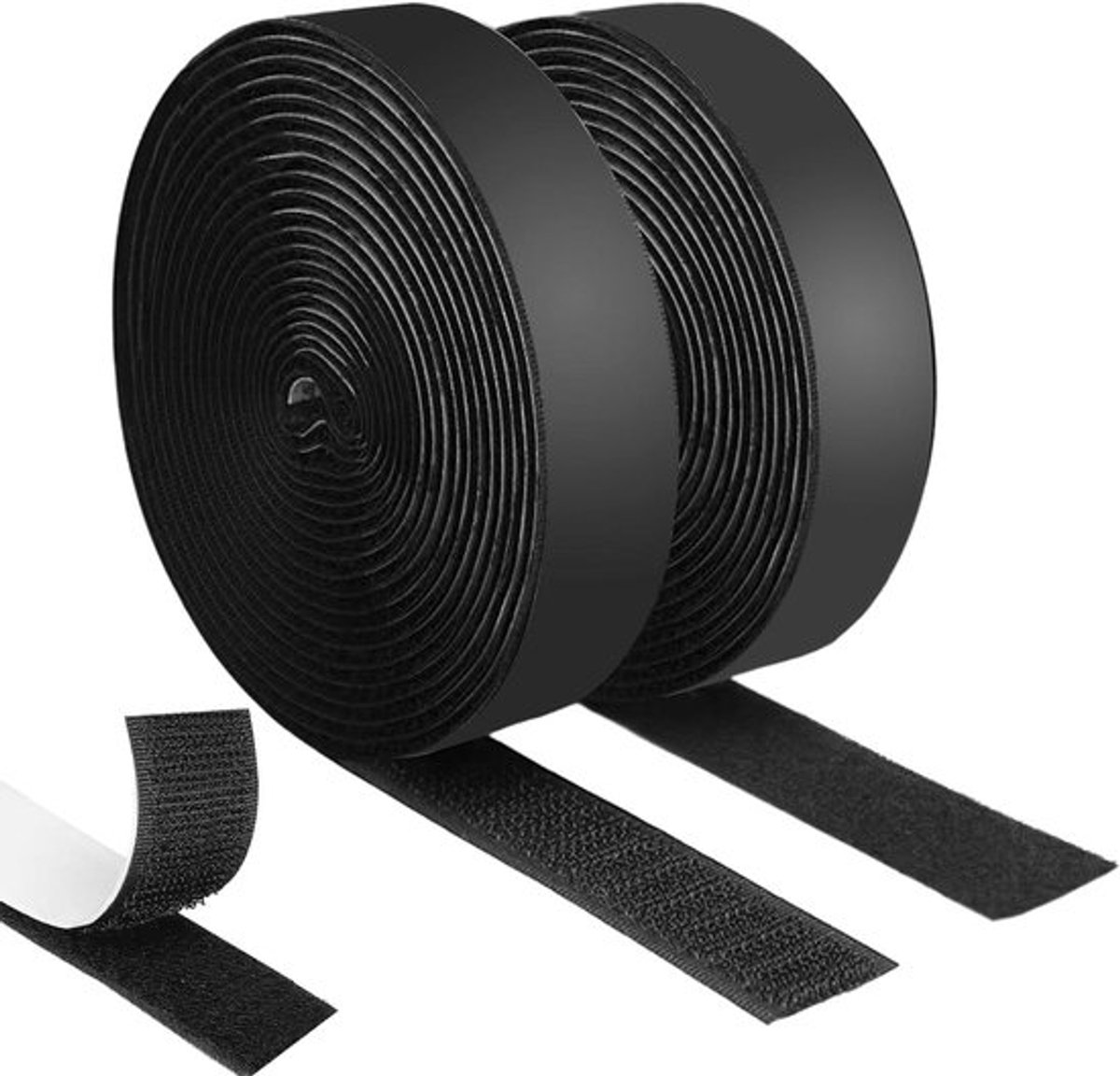 Dubbelzijdig Klittenband Tape 10m x 20mm - Sterke Zelfklevende Haak en Lus Band - Voor Vliegengaas, Bankkussen, Doe-Het-Zelf