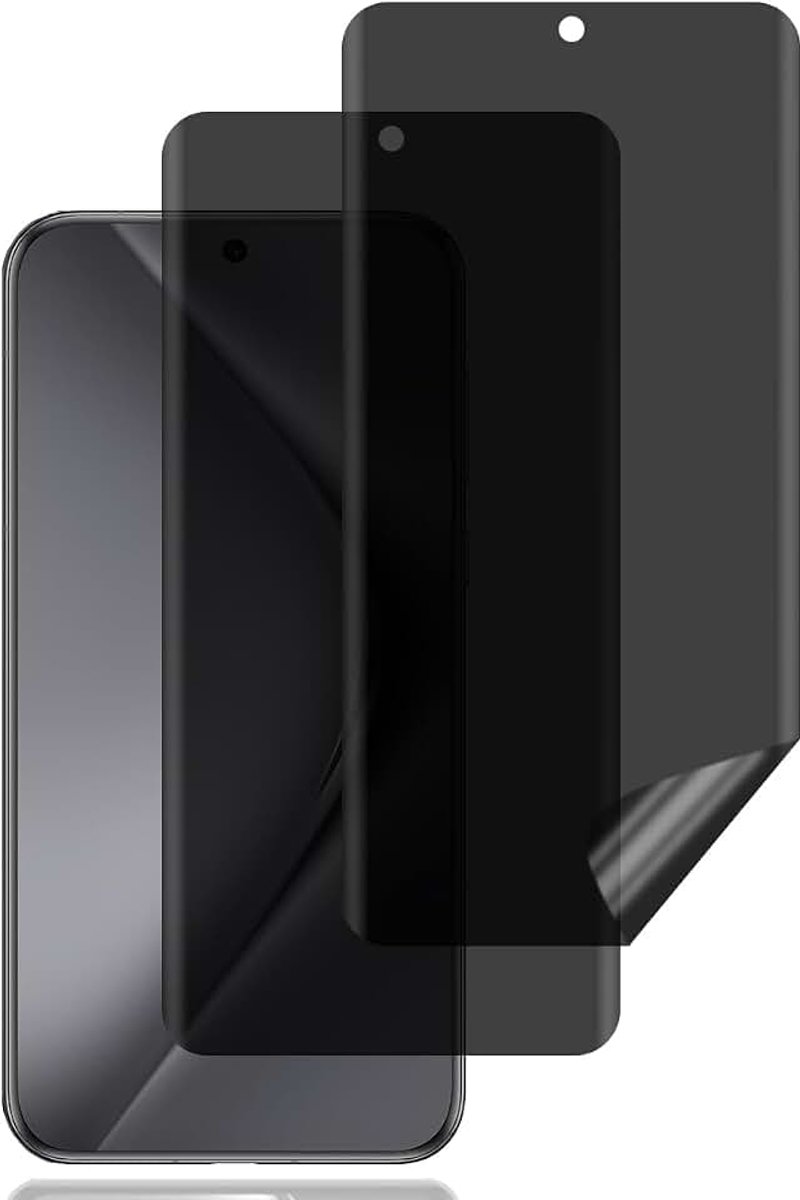 Screen Protector voor Huawei Pura 70 Pro 5G [2 stuks] | anti-spy schermbeschermer,krasbestendig,hoge gevoeligheid,luchtbelvrij,anti-spy TPU zachte film voor Huawei Pura 70 Pro