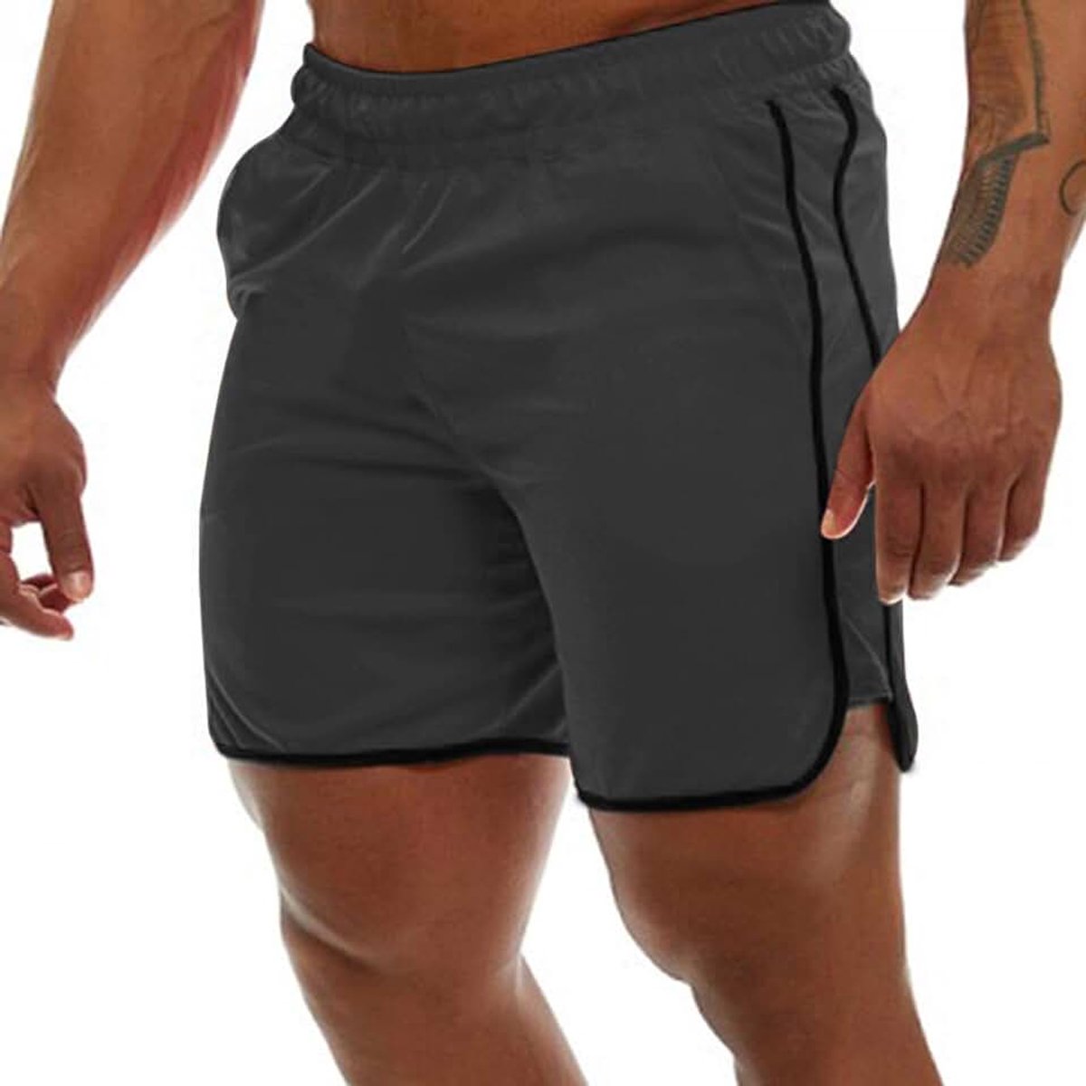 Shorts voor heren, hardlopen, licht, sportshorts, sneldrogend, met zak, sportlegging