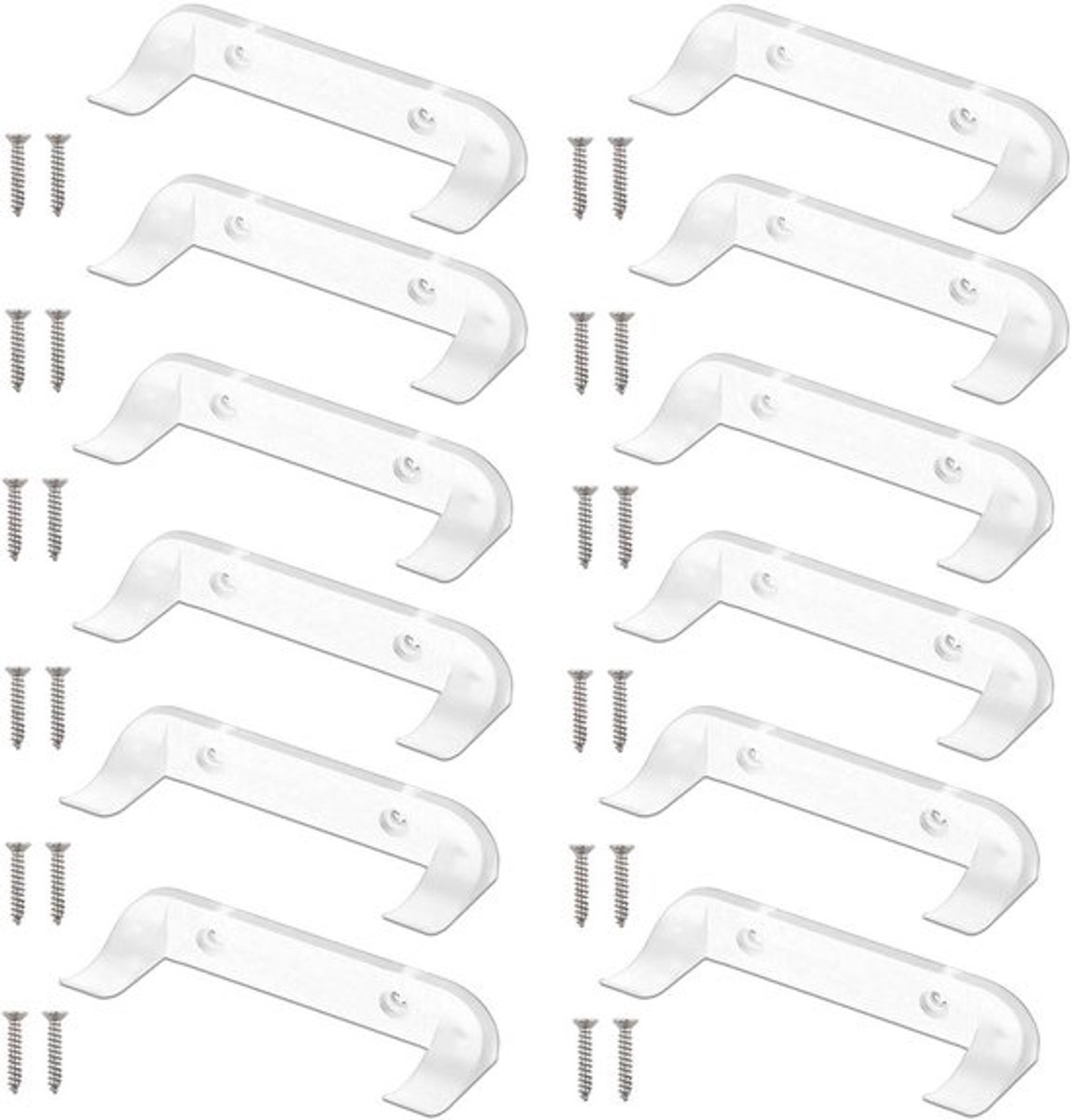 Wandbeugel verzameling speelgoedauto's voor modelvoertuigen - set van 12, laagprofiel wielgemonteerd rek - raceauto's, verticale wandbeugel voor Speed Champion serie (transparant)