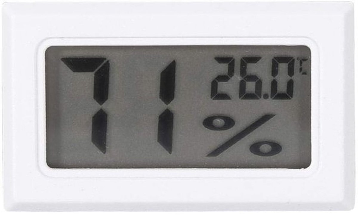 - Digitale Thermometer - Hoge Precisie Temperatuur - Vochtigheidsmeter voor Thuis - Ideaal voor Kantoor - Nauwkeurige Metingen - Geschikt