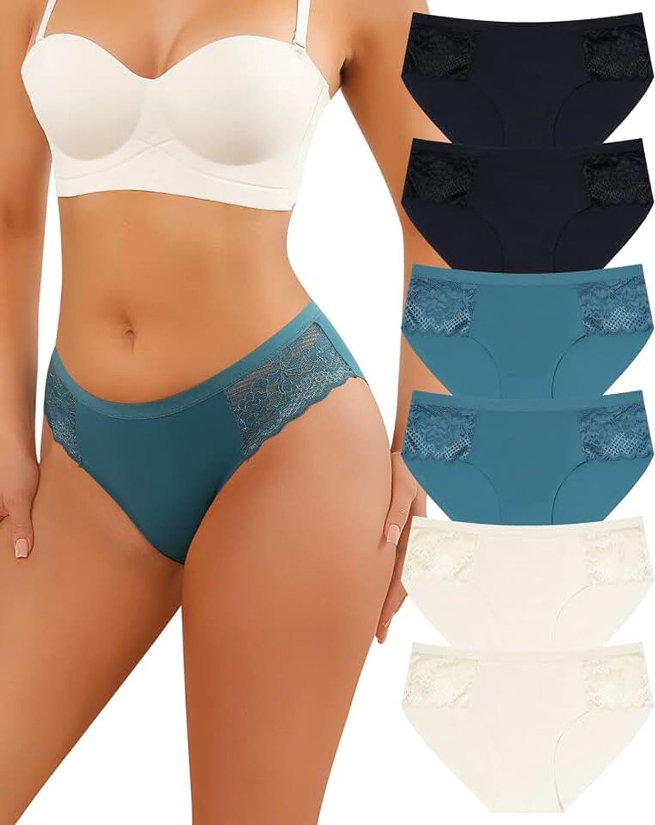 Onderbroeken voor dames, kant, slipje, zacht en comfortabel elastisch ondergoed